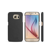 Sk�rzane etui z magnetyczn� nak�adk� czarne do Samsung Galaxy S6