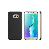 Sk�rzane etui z magnetyczn� nak�adk� czarne do Samsung Galaxy S6 Edge G925
