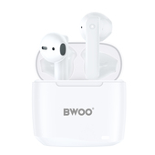 S�uchawki douszne bezprzewodowe bluetooth BWOO TWS do telefonu bia�e do Oppo Reno 13FS 5G