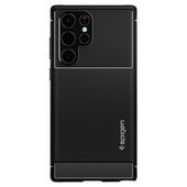 Spigen nak�adka Rugged Armor czarna do Samsung Galaxy S22 Ultra