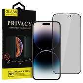 Szko hartowane Privacy Glass czarny do Apple iPhone 15 Pro Max