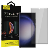 Szk�o hartowane prywatyzuj�ce Privacy Glass czarny do Samsung Galaxy S22 Ultra