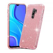 etui brokatowe Tech-protect Glitter Shine R�owe do Xiaomi Redmi 9