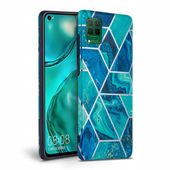 Tech-protect Marble Niebieskie do Huawei P40 Lite