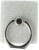 Uchwyt na telefon typu ring brokatowy srebrny TTT do SAMSUNG ZV50