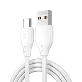 WIWU kabel Pioneer Wi-C001 USB - USB-C 2,4A 1,0m bia�y do SAMSUNG ZV50