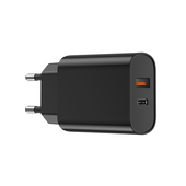 WIWU �adowarka sieciowa Wi-U002 PD + QC 20W 1x USB 1x USB-C czarna do SAMSUNG ZV50