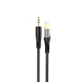 XO Clear kabel audio NB-R241A Lightning - jack 3,5mm 1,0 m czarny do SAMSUNG ZV50