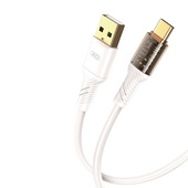 XO Clear kabel NB229 USB - USB-C 1,0 m 2,4A bia�y do SAMSUNG ZV50