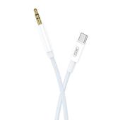 XO kabel audio NB-R211B USB-C - jack 3,5mm 1,0 m bia�o-niebieski do SAMSUNG ZV50