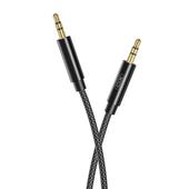 XO kabel audio NB-R211C jack 3,5mm - jack 3,5mm 1,0 m czarny