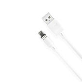 XO kabel magnetyczny NB187 USB - Lightning 1,0 m 2,1A bia�y do SAMSUNG ZV50