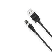 XO kabel magnetyczny NB187 USB - Lightning 1,0 m 2,1A czarny