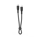 XO kabel NB-Q248A PD USB-C - Lightning 0,25m 27W czarny do SAMSUNG ZV50