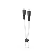 XO kabel NB-Q248B PD USB-C - USB-C 0,25m 60W bia�y do SAMSUNG ZV50