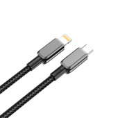 XO kabel NB-Q250A PD USB-C - Lightning 0,35m 27W czarny do SAMSUNG ZV50