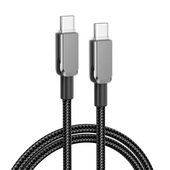 XO kabel NB-Q250B PD USB-C - USB-C 0,35m 60W czarny do SAMSUNG ZV50