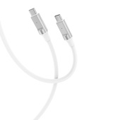 XO kabel NB-Q252B USB-C - USB-C 1,0 m 60W bia�y do SAMSUNG ZV50
