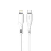 XO Kabel NB122 8-pin/typ-C PD bia�y 18W 1m do SAMSUNG ZV50