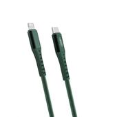 XO Kabel NB123 8-pin/typ-C PD zielony 18W 1m do SAMSUNG ZV50