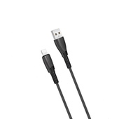 XO kabel NB135 USB - Lightning 1,0 m 2,4A czarny do SAMSUNG ZV50