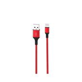 XO kabel NB143 USB - Lightning 2,0 m 2,4A czerwony do SAMSUNG ZV50