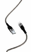 XO Kabel NB158 USB - microUSB 1,0 m 2,4A szary do SAMSUNG ZV50