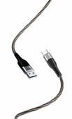 XO Kabel NB158 USB - USB-C 1,0 m 2,4A szary do SAMSUNG ZV50