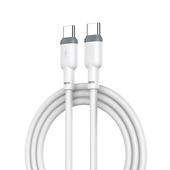 XO kabel NB208B PD USB-C - USB-C 1,0m 60W bia�y do SAMSUNG ZV50