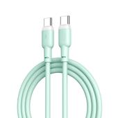 XO kabel NB208B PD USB-C - USB-C 1,0m 60W zielony do SAMSUNG ZV50