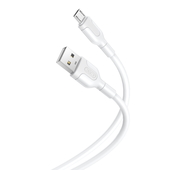 XO kabel NB212 USB - microUSB 1,0 m 2,1A bia�y