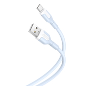 XO kabel NB212 USB - USB-C 1,0 m 2,1A niebieski do SAMSUNG ZV50