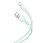 XO kabel NB212 USB - USB-C 1,0 m 2,1A zielony