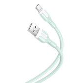 XO kabel NB212 USB - USB-C 1,0 m 2,1A zielony do SAMSUNG ZV50