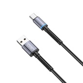 XO kabel NB215 USB - USB-C 1,0 m 2,4A czarny do SAMSUNG ZV50