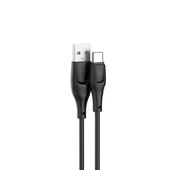 Kabel USB A - USB-C do szybkiego �adowania telefonu 2A 3 metry XO d�ugi 300cm czarny do Samsung Galaxy F55 5G