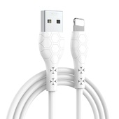 XO kabel NB240 USB - Lightning 1,0m 2,4A bia�y do SAMSUNG ZV50