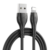 XO kabel NB240 USB - Lightning 1,0m 2,4A czarny do SAMSUNG ZV50