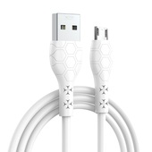 XO kabel NB240 USB - microUSB 1,0m 2,4A bia�y do SAMSUNG ZV50