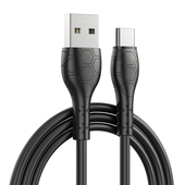 XO kabel NB240 USB - USB-C 1,0m 2,4A czarny do SAMSUNG ZV50