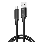 XO kabel NB265 USB - microUSB 1,0m 2,4A czarny do SAMSUNG ZV50