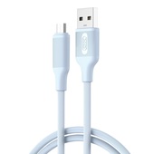 XO kabel NB265 USB - microUSB 1,0m 2,4A niebieski do SAMSUNG ZV50
