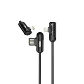 XO Kabel NB38 8-pin czarny z gniazdem audio 2,4A 1m do SAMSUNG ZV50