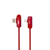 XO Kabel NB38 8-pin czerwony z gniazdem audio 2,4A 1m do SAMSUNG ZV50
