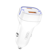 XO �adowarka samochodowa CC37 bia�a 2USB PD USB-C/ USB A QC 3.0 20W do SAMSUNG ZV50