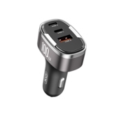 XO �adowarka samochodowa CC61 PD QC 3.0 100W 1x USB1x USB-C 1x Lightning szara do SAMSUNG ZV50