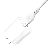 XO �adowarka sieciowa L35D plus kabel typ-c bia�a 2USB 2,1A do SAMSUNG ZV50
