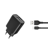 XO �adowarka sieciowa L57 plus kabel micro bia�a 2USB 2,4A do SAMSUNG ZV50