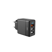 XO �adowarka sieciowa L58 czarna 3USB QC3.0 do SAMSUNG ZV50