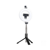XO selfie stick Bluetooth tripod SS12 czarny 95cm z lamp LED